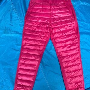 Vibrant Pink Quilted Joggers